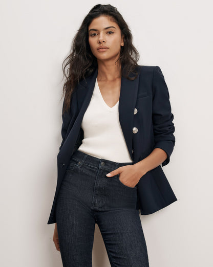 Veronica Beard | Miller Dickey Jacket Navy/Silver