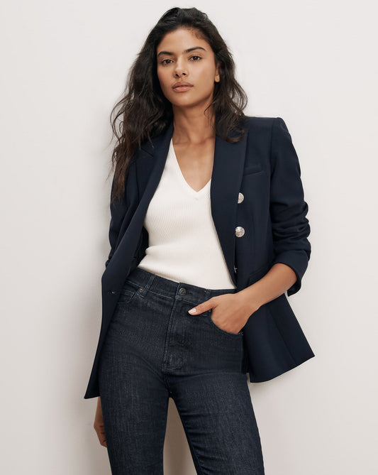 Veronica Beard | Miller Dickey Jacket Navy/Silver