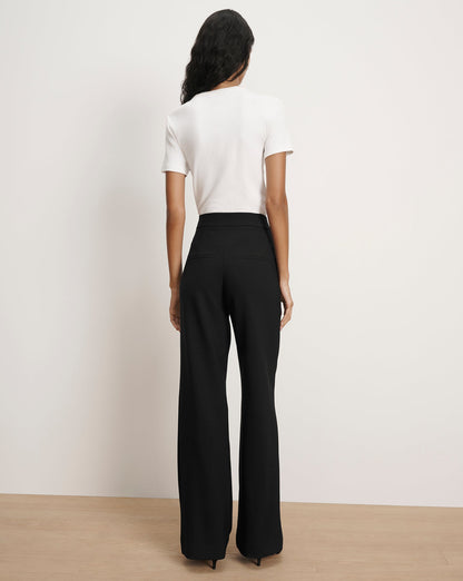 Veronica Beard | Tonelli Wide-Leg Pant in Black Black