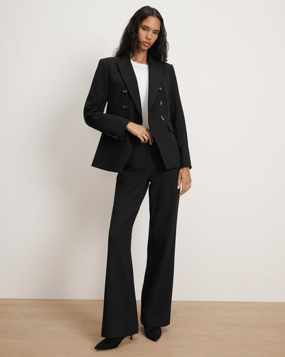 Veronica Beard | Tonelli Wide-Leg Pant in Black Black