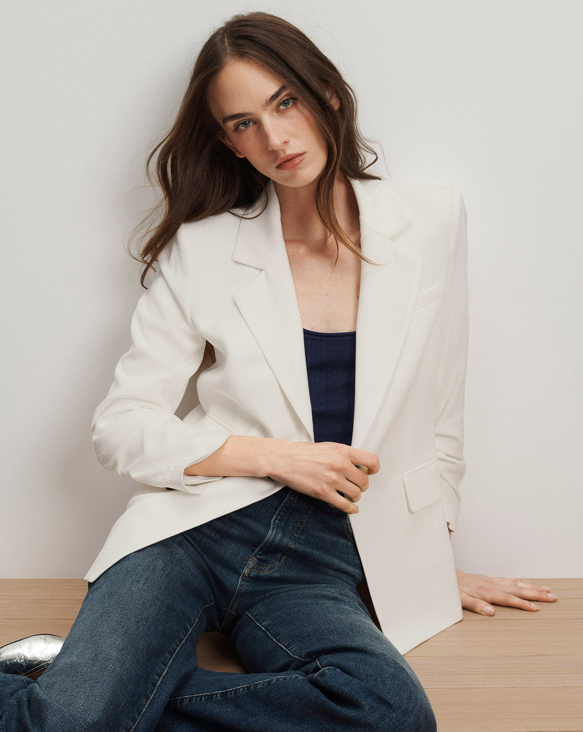 Veronica Beard | Battista Dickey Jacket in Dove White Dove White