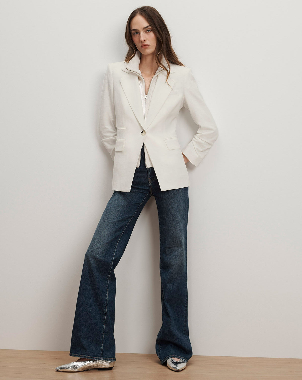 Veronica Beard | Battista Dickey Jacket in Dove White Dove White