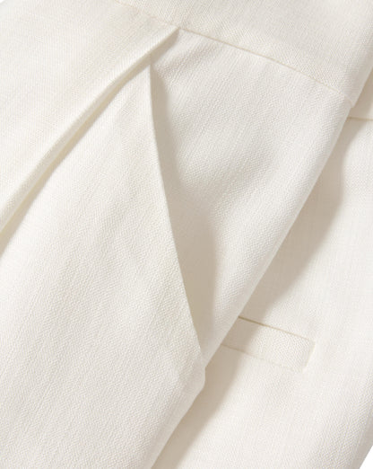 Veronica Beard | Marbeau Wide-Leg Trouser Pant in Dove White Dove White