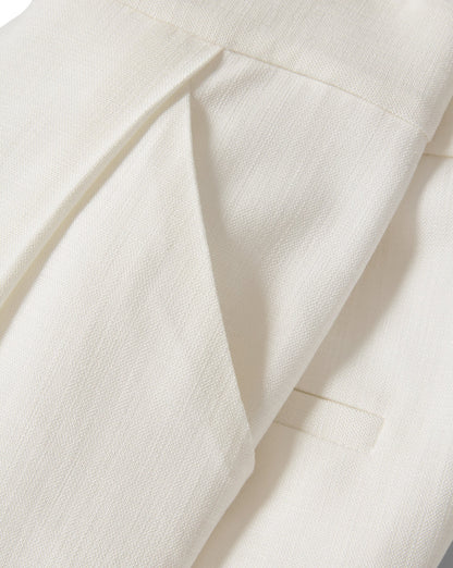 Veronica Beard | Marbeau Pleated Short in Dove White Dove White