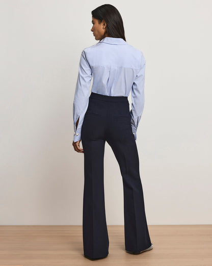 Veronica Beard | Arden Tailored Flared Pant in Navy Navy