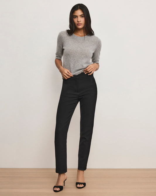 Veronica Beard | Renzo Slim-Leg Pant in Black Black