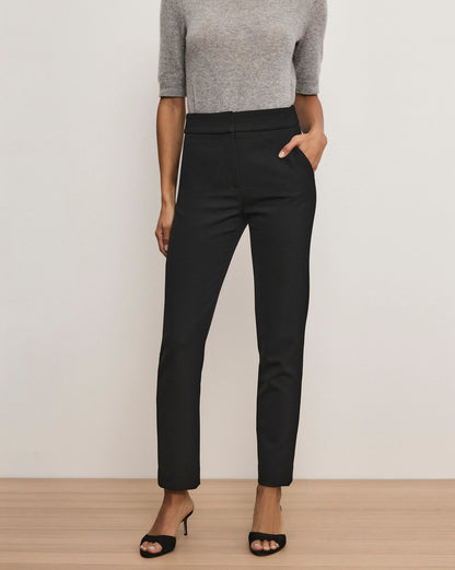 Veronica Beard | Renzo Slim-Leg Pant in Black Black