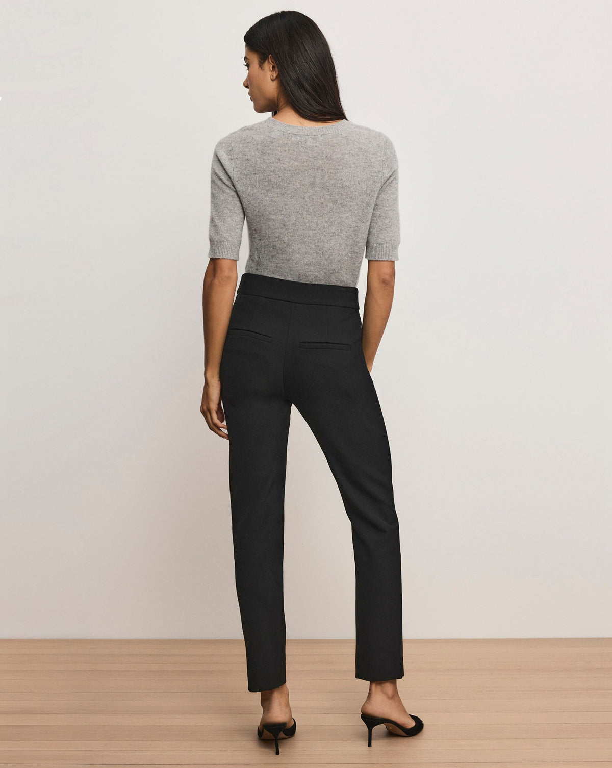Veronica Beard | Renzo Slim-Leg Pant in Black Black