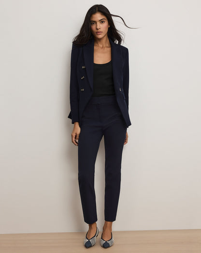 Veronica Beard | Renzo Slim-Leg Pant in Navy Navy