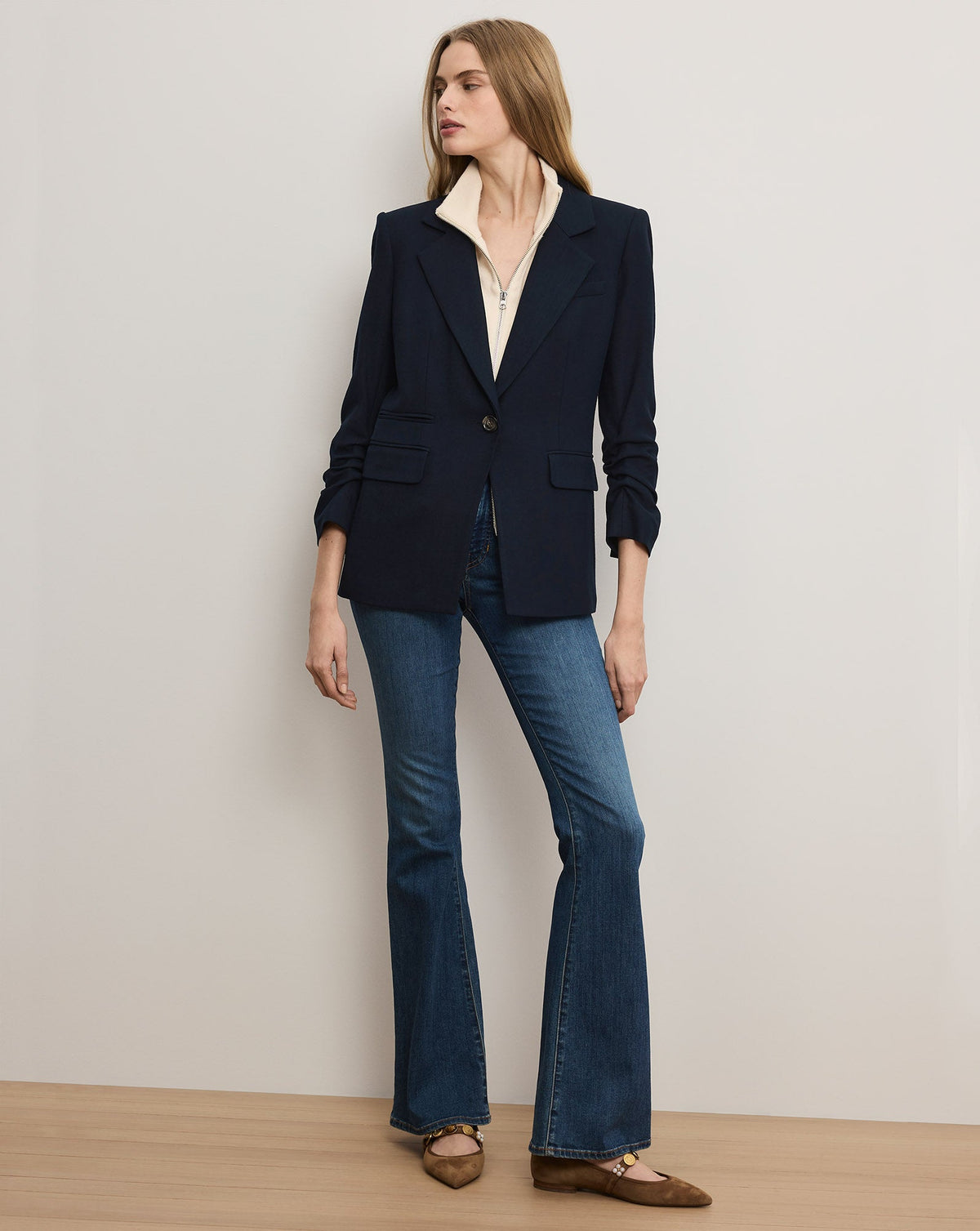 Veronica Beard | Battista Dickey Jacket in Navy Navy