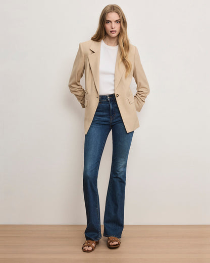 Veronica Beard | Battista Dickey Jacket in Stone Khaki Stone Khaki