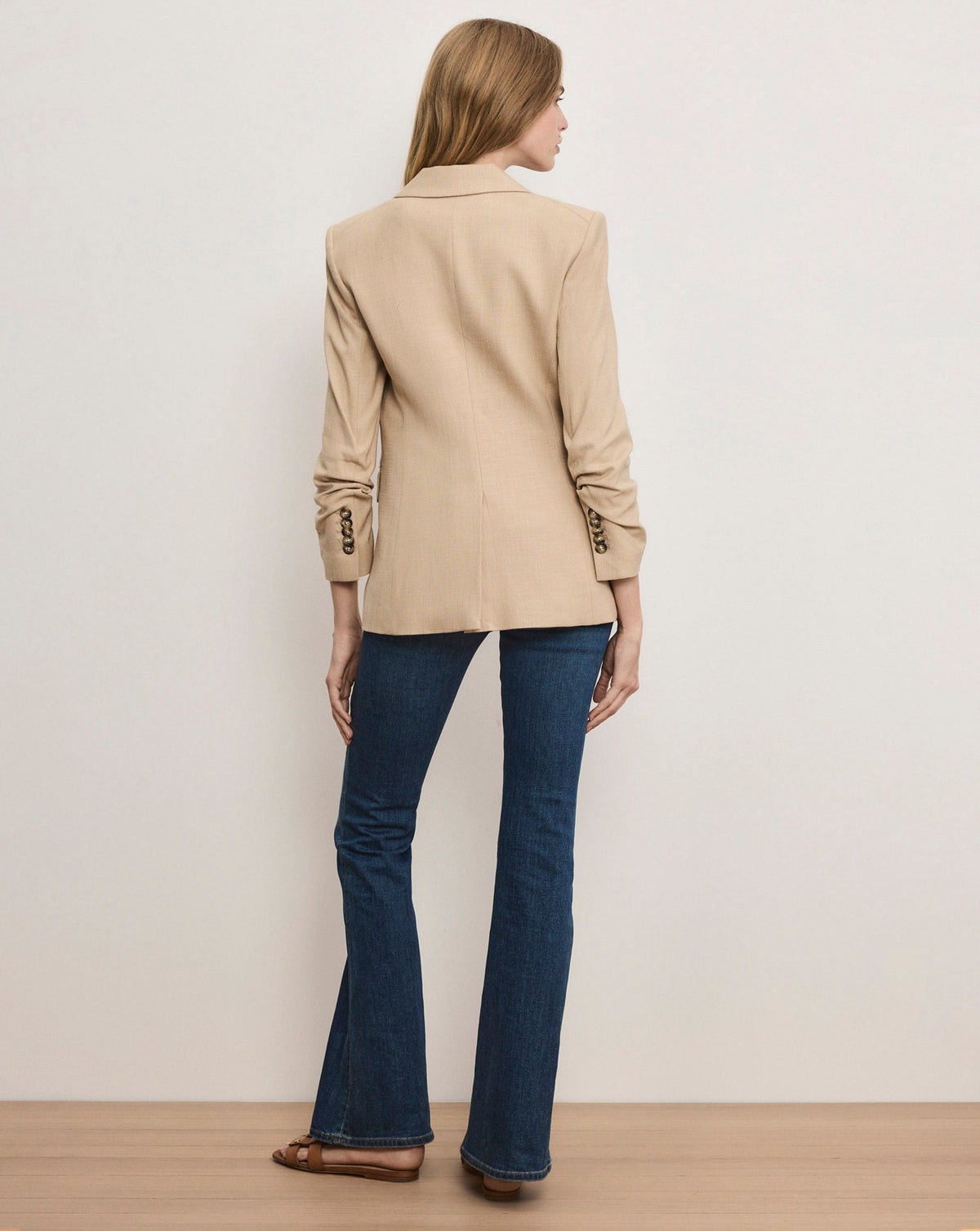 Veronica Beard | Battista Dickey Jacket in Stone Khaki Stone Khaki