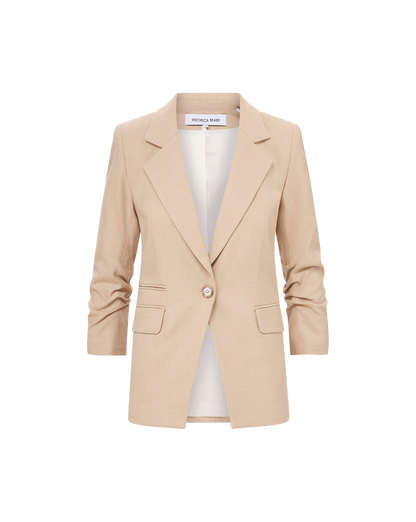 Veronica Beard | Battista Dickey Jacket in Stone Khaki Stone Khaki