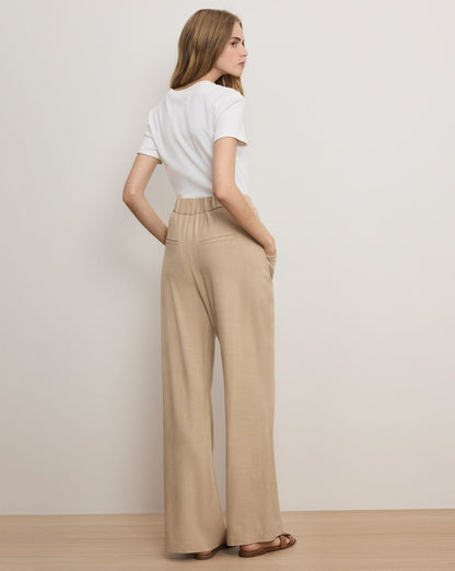 Veronica Beard | Marbeau Trouser Pant in Stone Khaki Stone Khaki