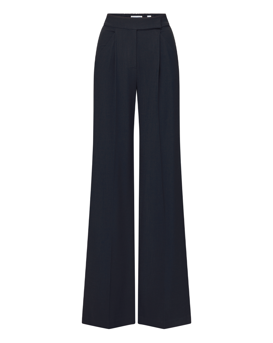 Veronica Beard | Marbeau Wide-Leg Pant in Navy Navy