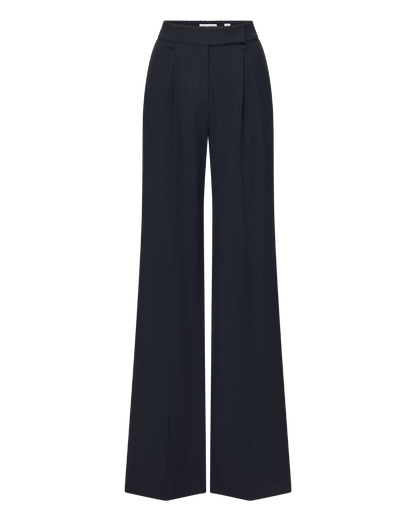Veronica Beard | Marbeau Wide-Leg Pant in Navy Navy