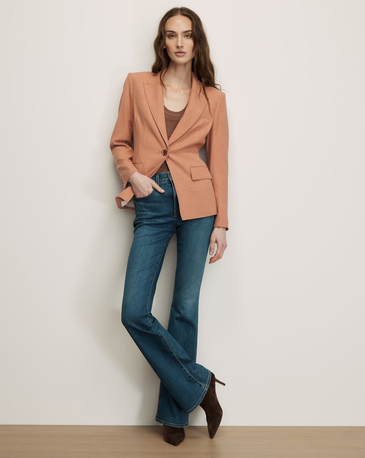 Veronica Beard | Isaac Dickey Jacket in Chai Pink Chai