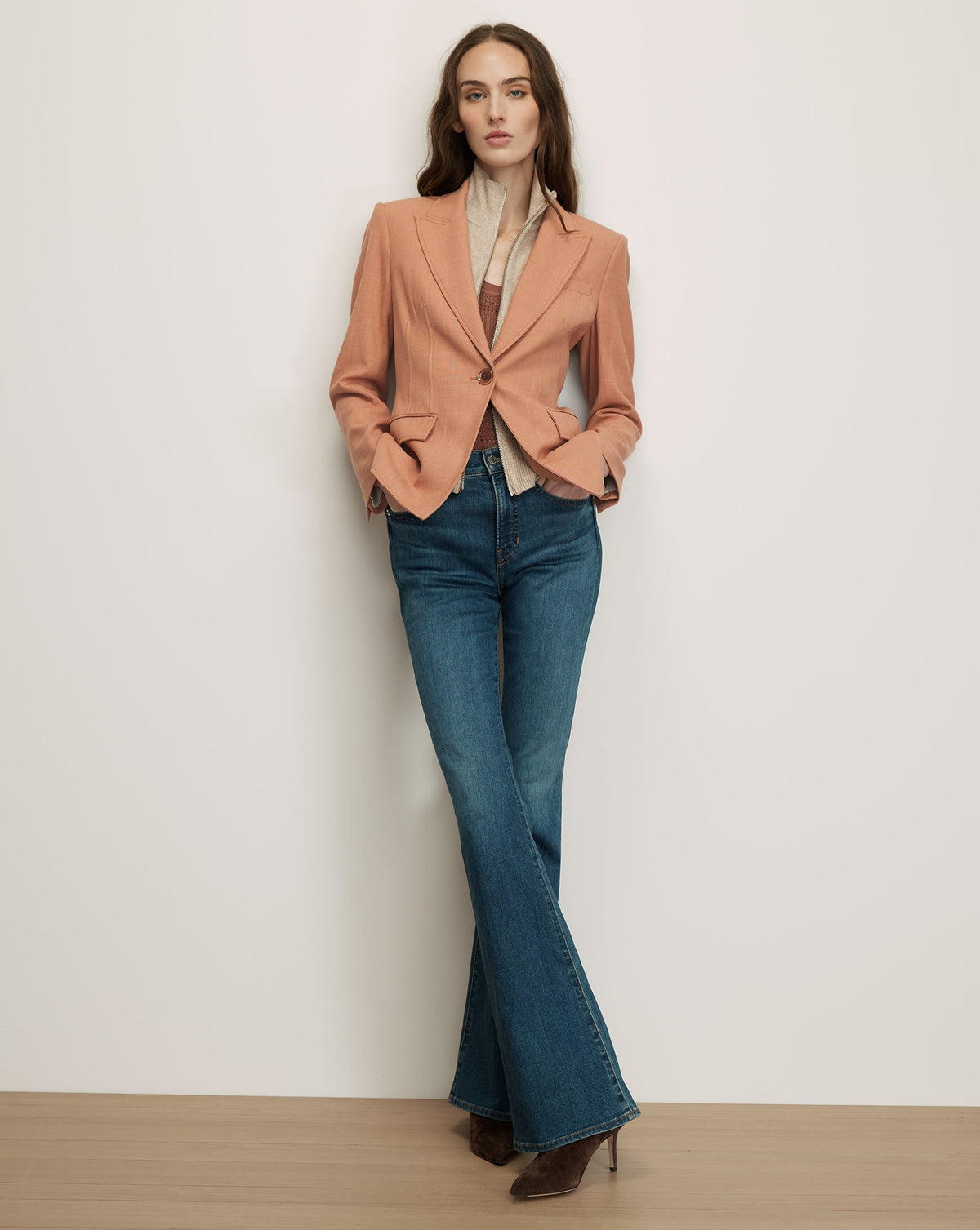Veronica Beard | Isaac Dickey Jacket in Chai Pink Chai
