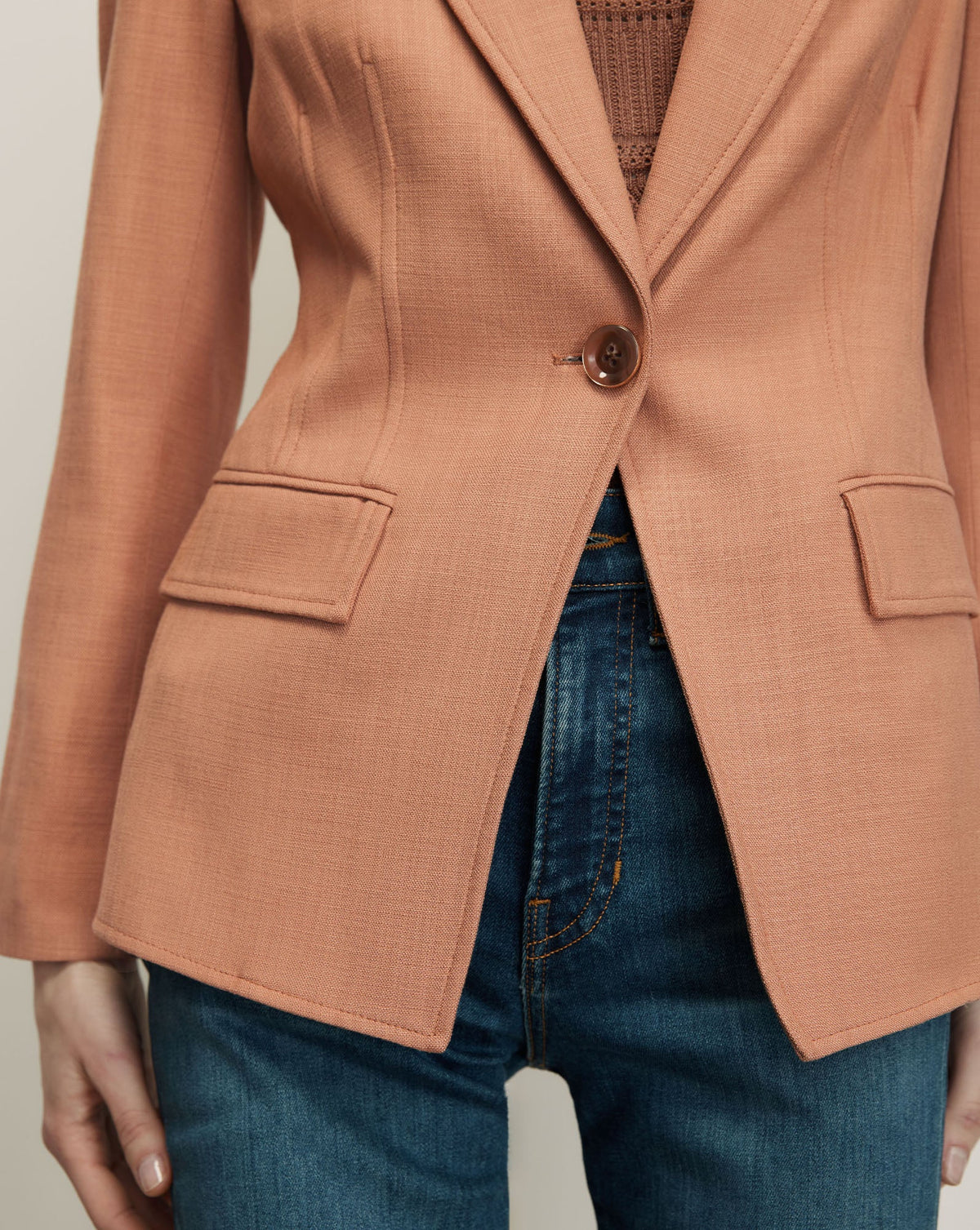 Veronica Beard | Isaac Dickey Jacket in Chai Pink Chai