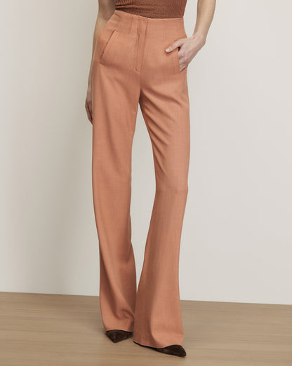 Veronica Beard | Jude Wide-Leg Pant in Chai Pink Chai