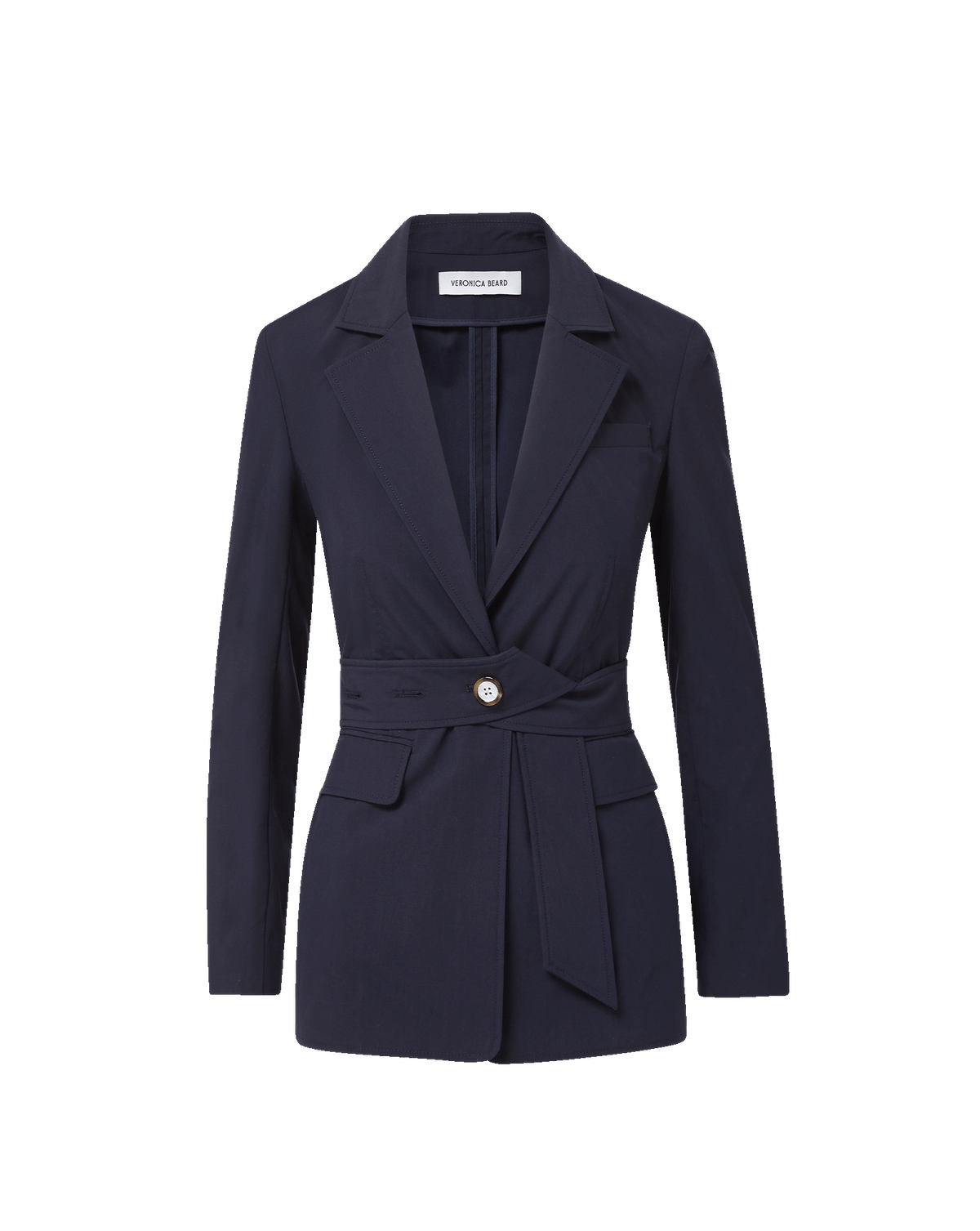 Veronica Beard | Howard Belted Jacket in Navy Navy