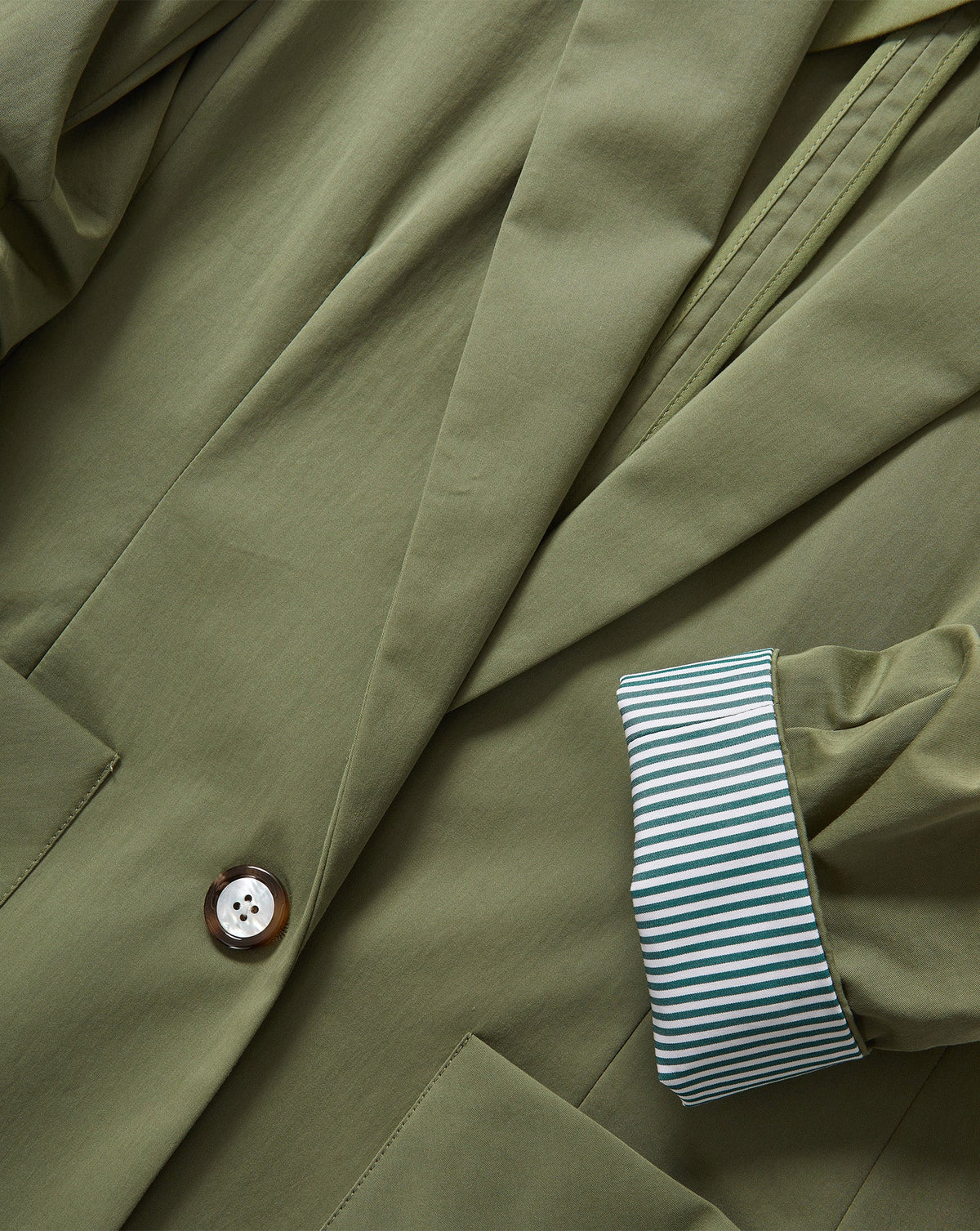 Veronica Beard | McAllin Dickey Jacket in Stone Army Green Stone Army
