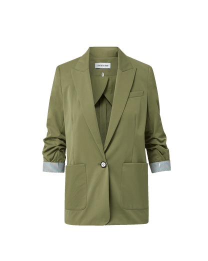 Veronica Beard | McAllin Dickey Jacket in Stone Army Green Stone Army