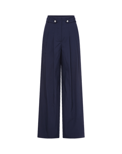 Veronica Beard | Allman Wide-Leg Pant in Navy Navy