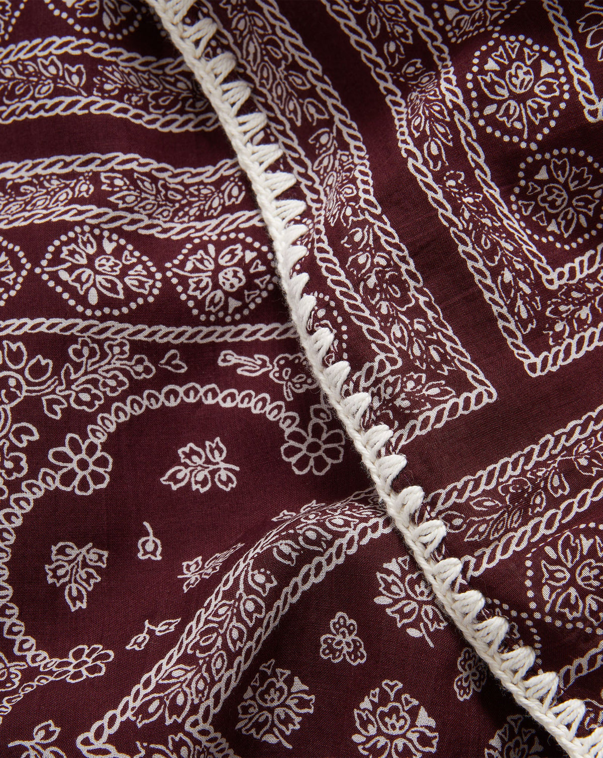 Veronica Beard | Tennison Bandana Short in Raisin/Dove White Raisin/Dove White