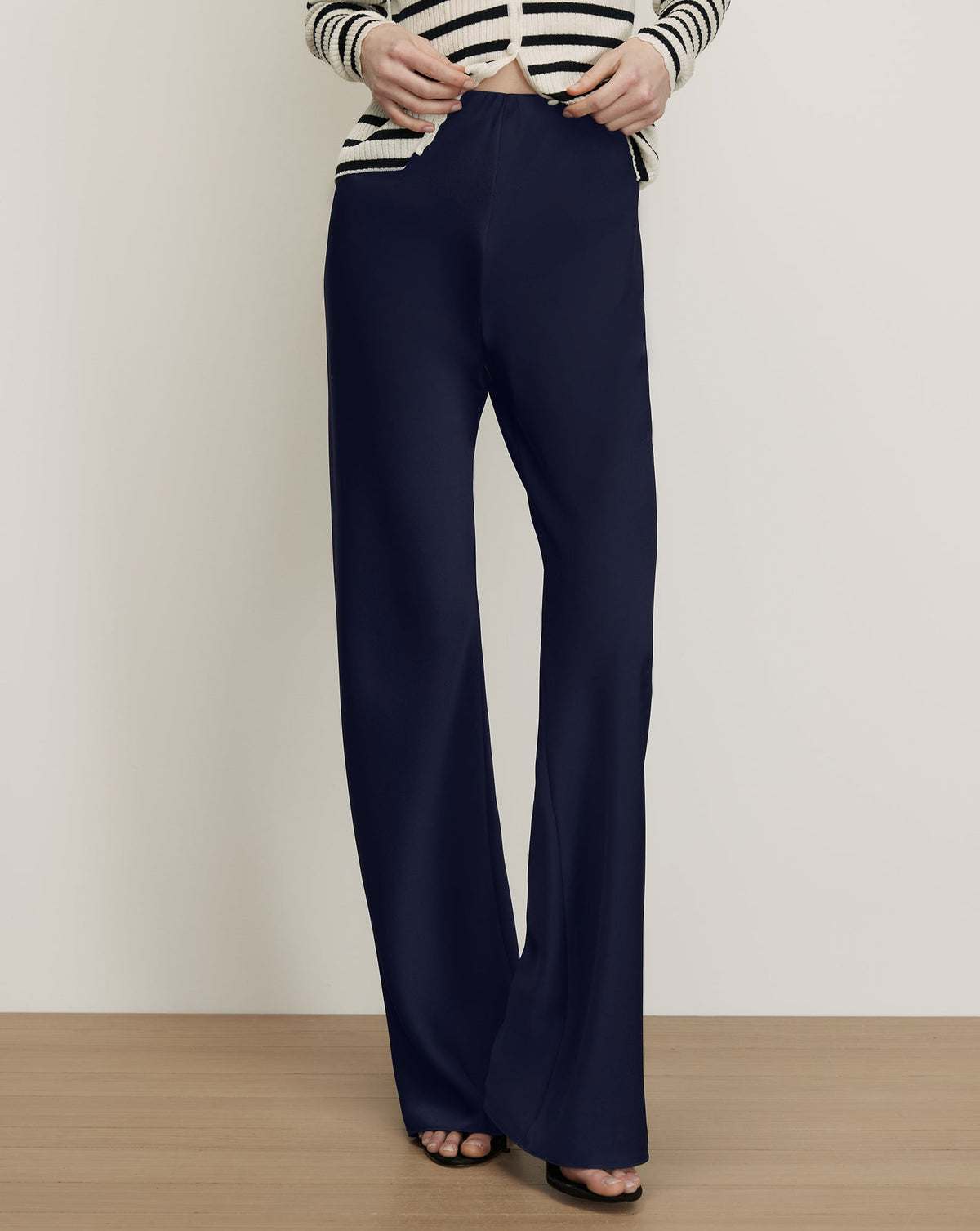 Veronica Beard | Braddock Wide-Leg Pant in Navy Navy