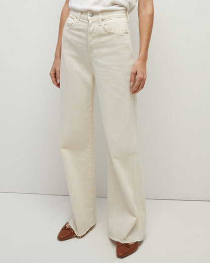 Veronica Beard | Taylor Wide-Leg Jean Ecru