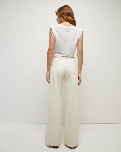 Veronica Beard | Taylor Wide-Leg Jean Ecru