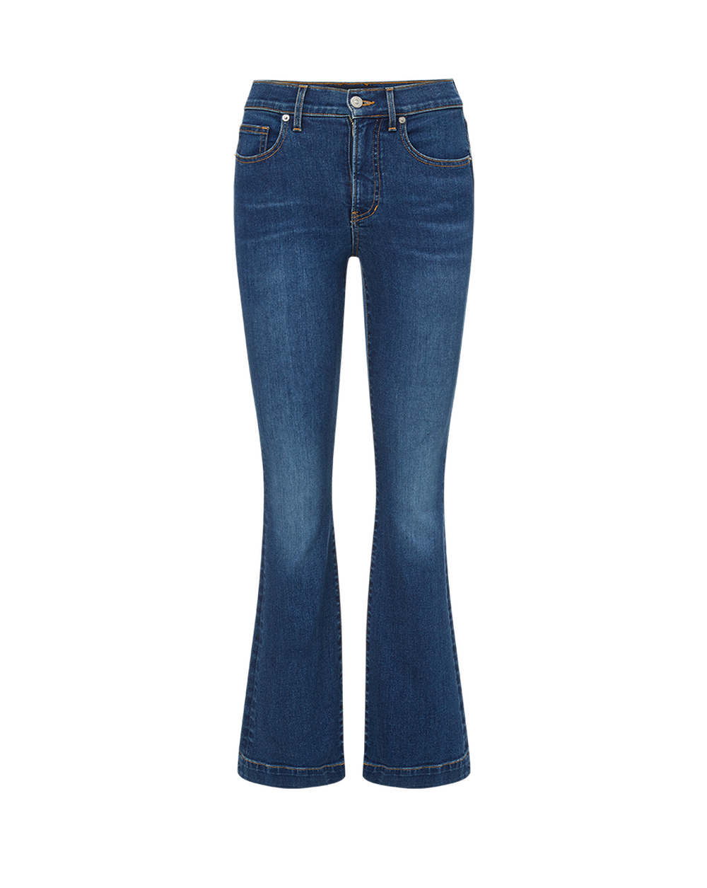 Veronica Beard | Carson Kick-Flare High-Rise Jean Bright Blue