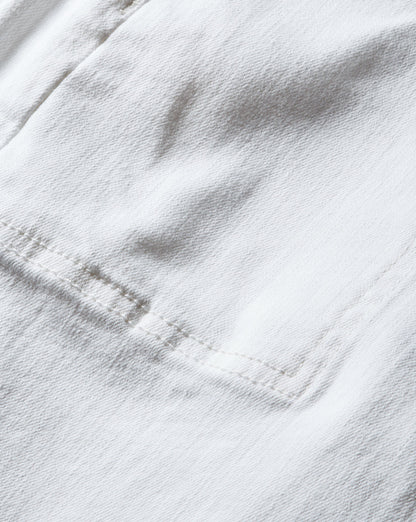 Veronica Beard | Crosbie Patch-Pocket Slim Wide-Leg Jean in White White