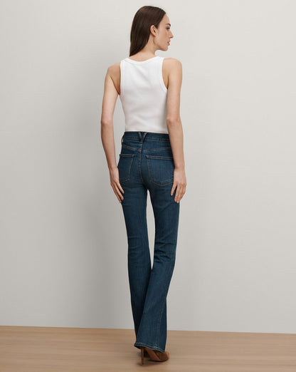 Veronica Beard | Beverly Skinny-Flare Jean Extended Bright Blue