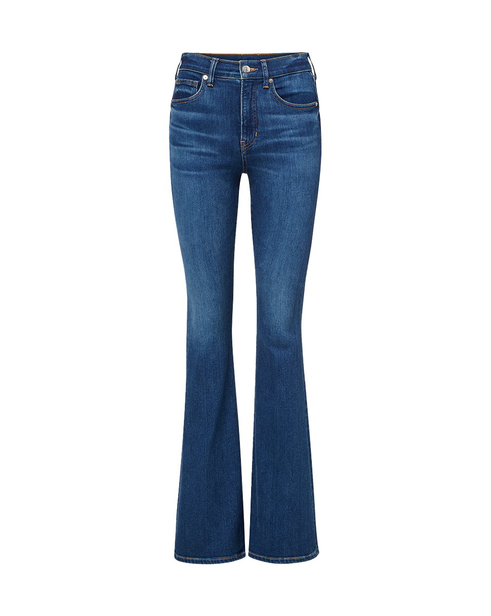 Veronica Beard | Beverly Skinny-Flare Jean Extended Bright Blue