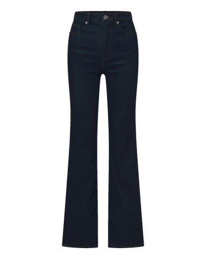 Veronica Beard | Crosbie Slim Wide-Leg Jean in Indigo Rinse Indigo Rinse