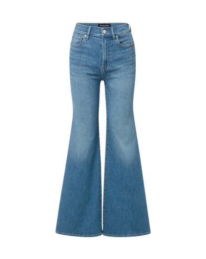 Veronica Beard | Joplin Flare Jean in Medium Wash Pool Party Pool Party