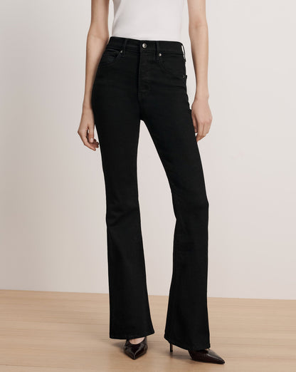 Veronica Beard | Beverly High-Rise Skinny Flare Jean Onyx