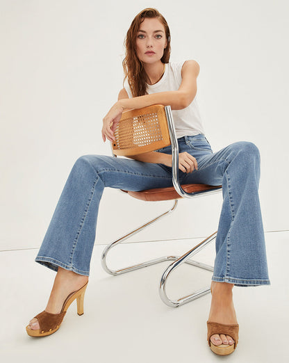 Veronica Beard | Beverly High Rise Skinny Flare Iceberg
