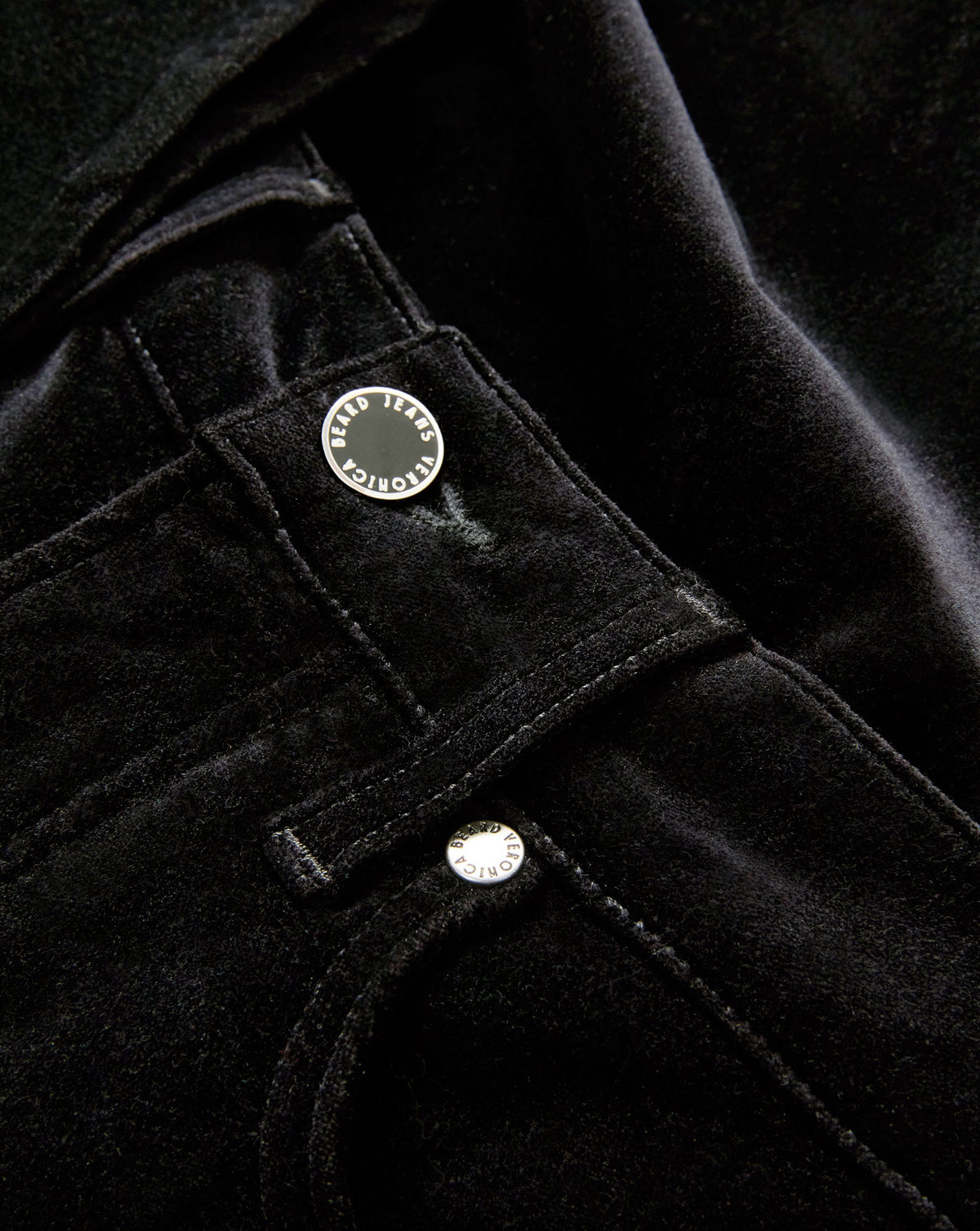 Veronica Beard | Beverly Velvet Skinny-Flare Pant in Black Black