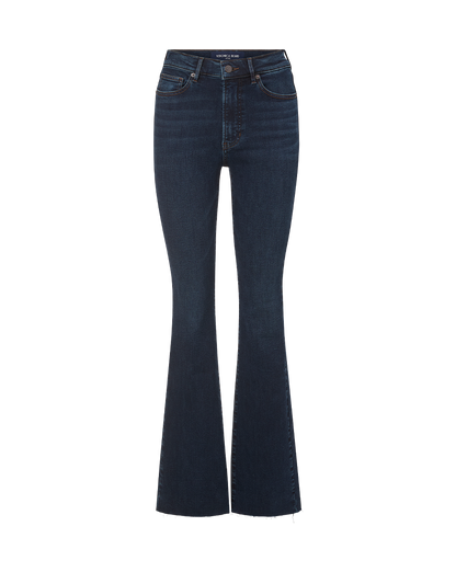 Veronica Beard | Cameron Raw Hem Bootcut Jean in Dark Ink Dark Ink