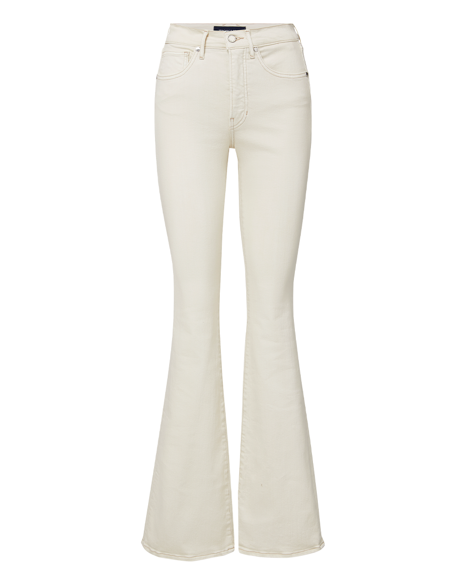 Veronica Beard | Beverly Skinny-Flare Jean in Ecru Ecru