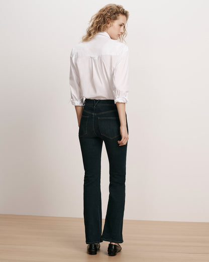 Veronica Beard | Cameron Bootcut Jean in Dark Blue Dark Ink