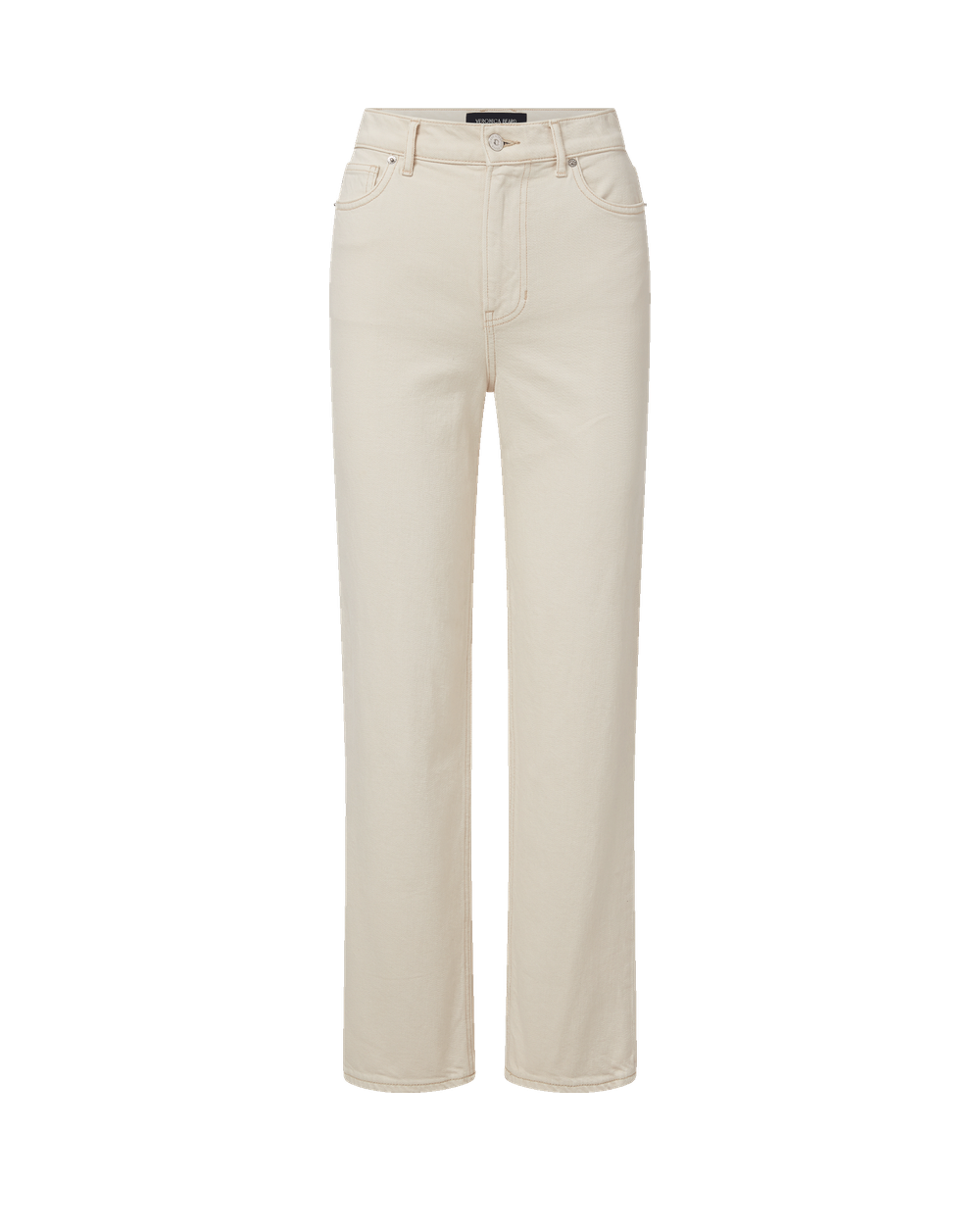 Veronica Beard | Leah Straight-Leg Jean in Ecru Ecru