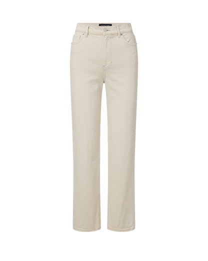 Veronica Beard | Leah Straight-Leg Jean in Ecru Ecru