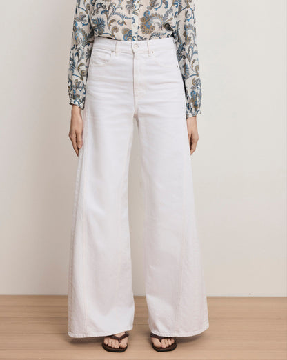 Veronica Beard | Vicki Extra-Wide-Leg Jean in White White