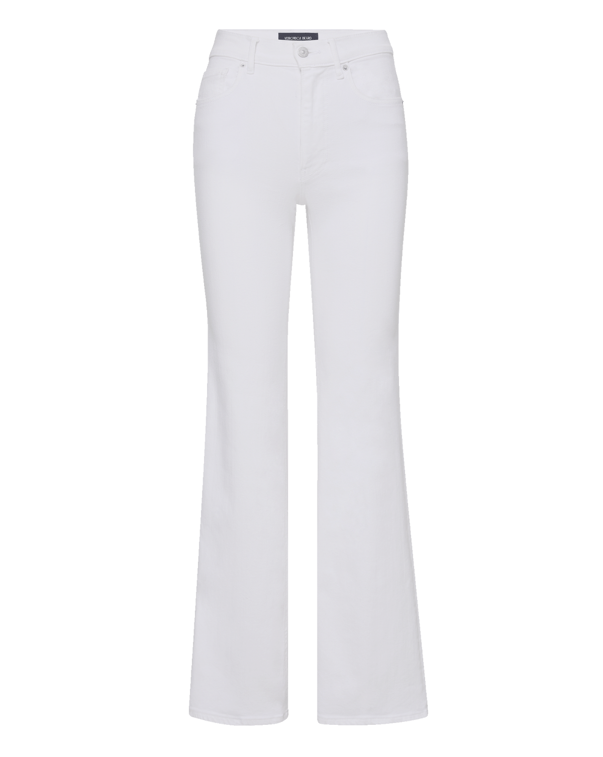 Veronica Beard | Crosbie Slim Wide-Leg Jean in White White