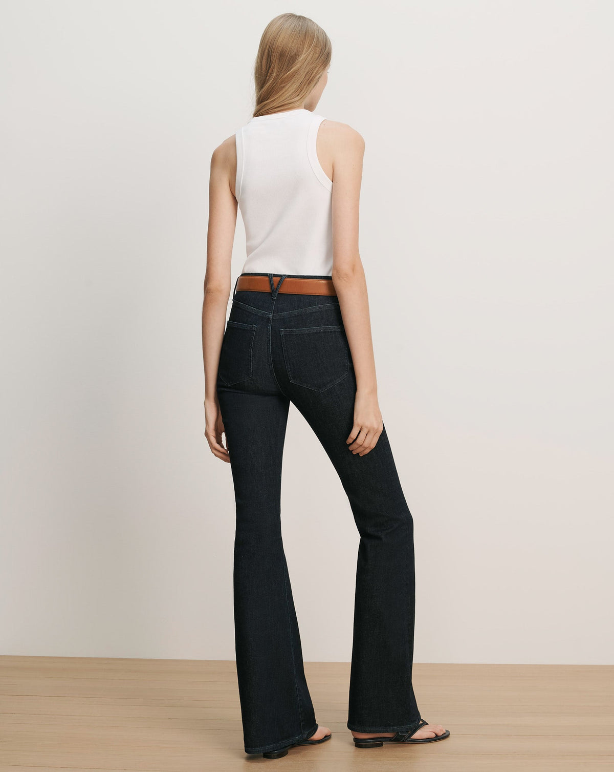 Veronica Beard | Beverly Skinny-Flare Jean in Dark Wash Indigo Rinse Indigo Rinse