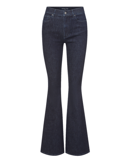 Veronica Beard | Beverly Skinny-Flare Jean in Dark Wash Indigo Rinse Indigo Rinse